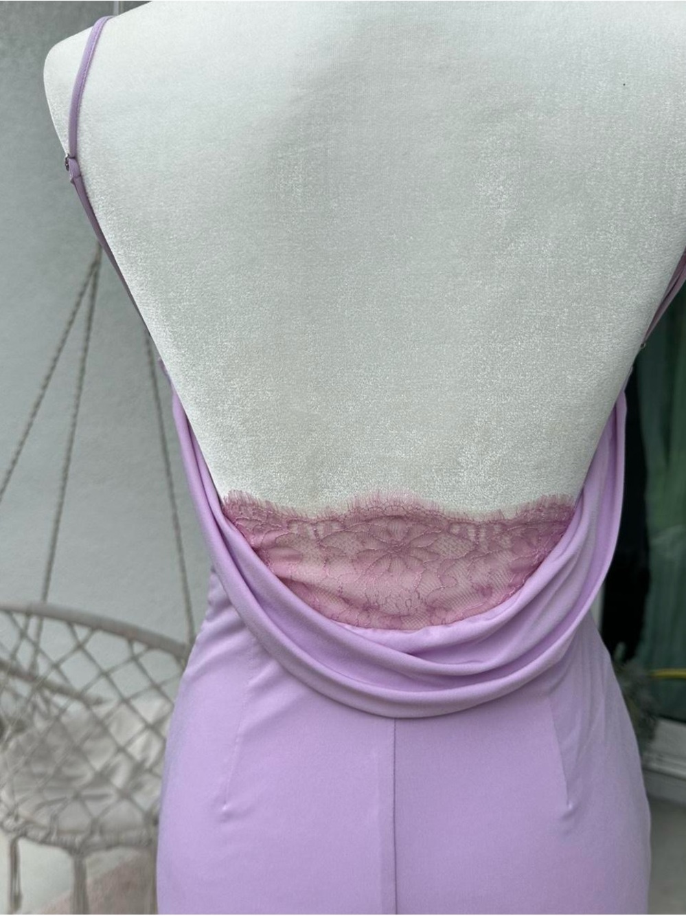 Katie May Surreal Lilac Backless Cowl-Back Slip Gown S - Picture 6 of 10